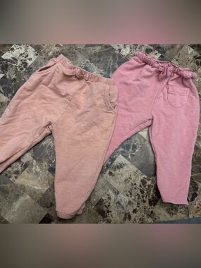 Zara bundles of 2  lJogger Leggings 9-12 months